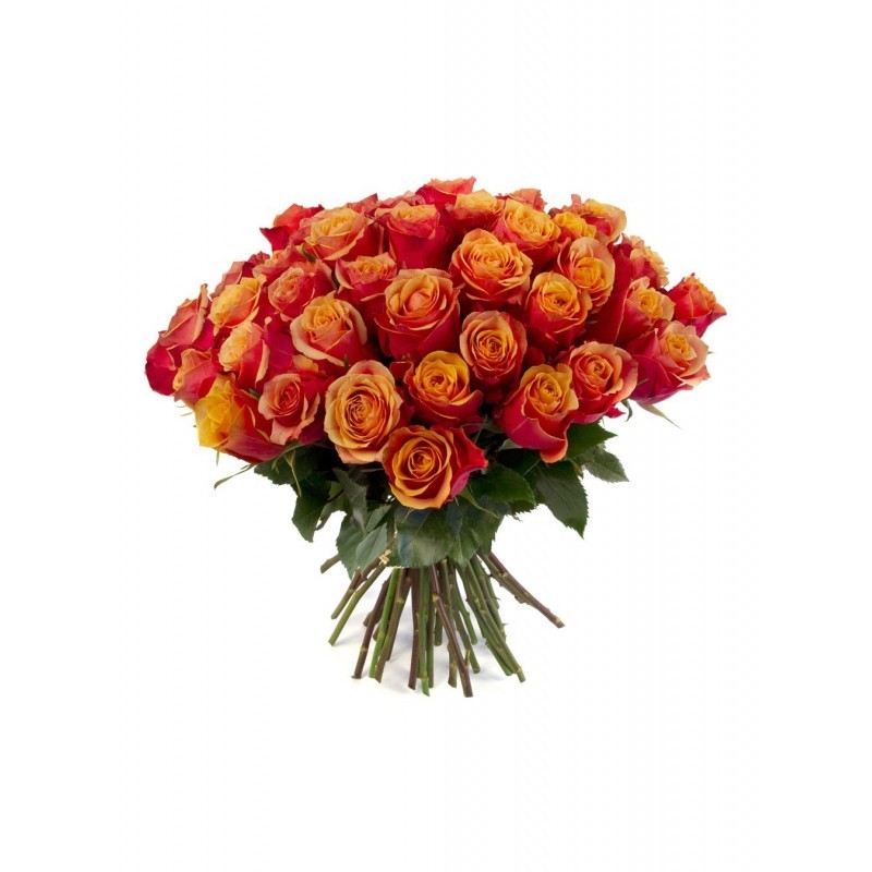Bouquet Maracundja - rose jaune chiné