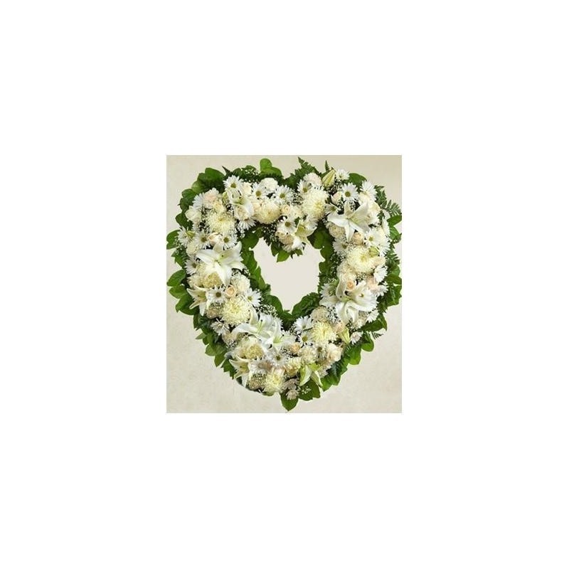 Bouquet d'œillets blancs - Livraison de fleurs deuil