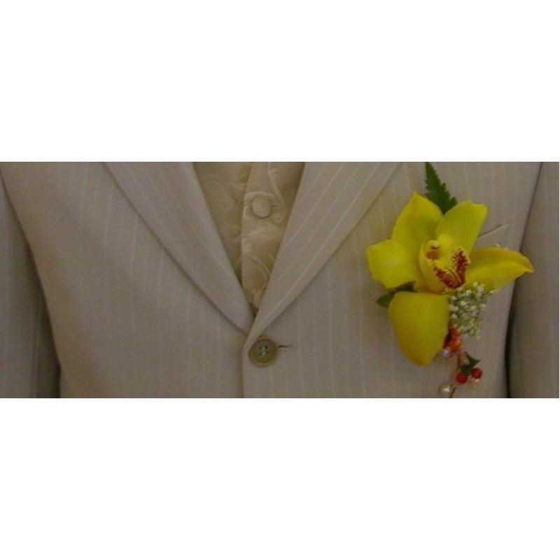 Boutonnière Orchidée - fleurs mariage