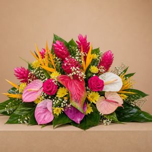 coussin deuil tropical