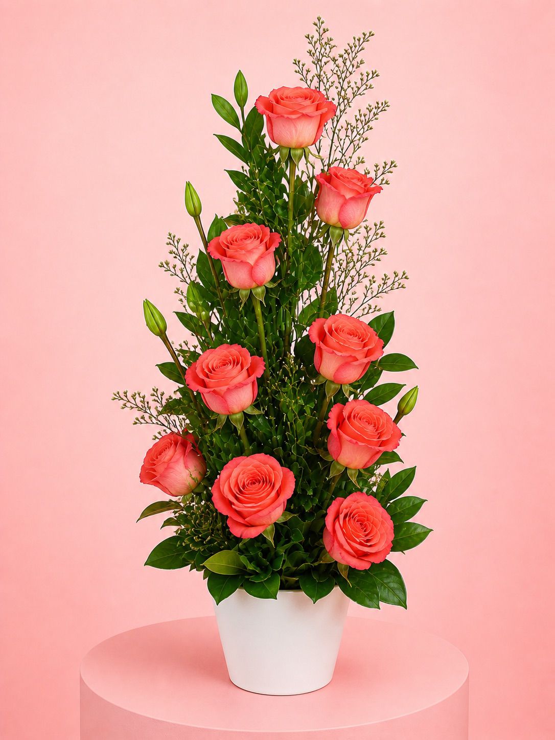 composition de roses en hauteur composition de roses en hauteur