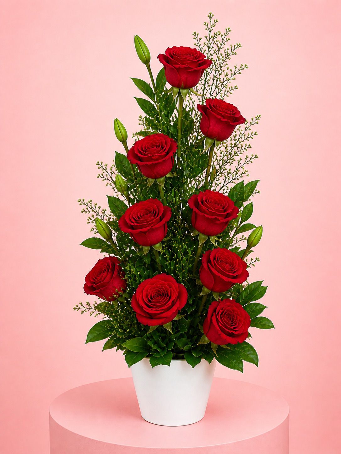 composition de roses en hauteur composition de roses en hauteur